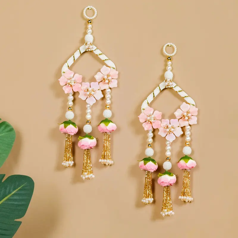 Rosebud & Pearl Door Hanging – Elegant 2-Piece Entryway Decor 1