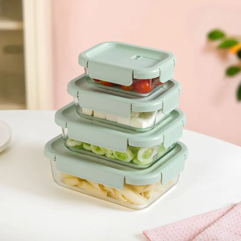 Sage Green Venti Airtight Food Containers – 4-Piece Set (370Ml To 1500Ml) 1