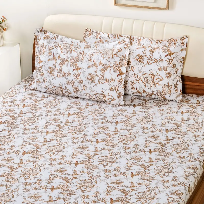 Sandrift Pure Cotton King Bed Sheet Collection – 275 X 275 Cm 1