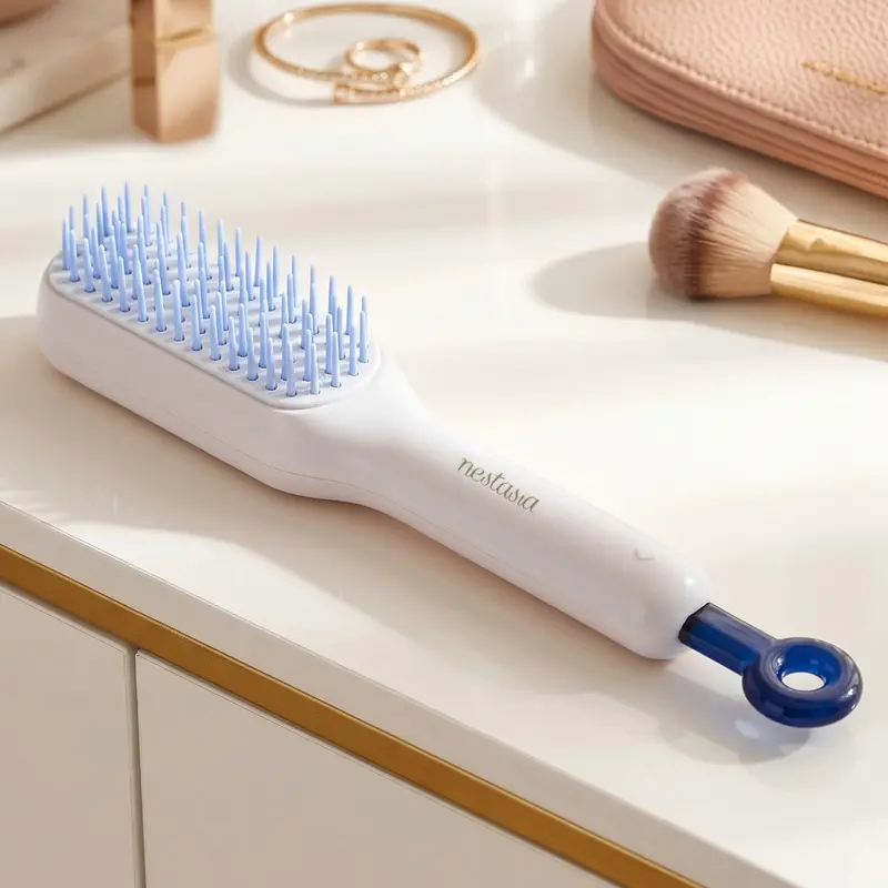 Self-Cleaning Hair Brush With Retractable Bristles – Hygienic Detangling Tool 1
