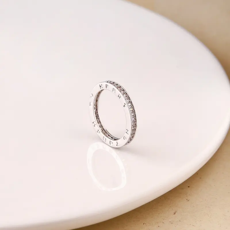 Sentimental Touch My Heart Silver Ring 1
