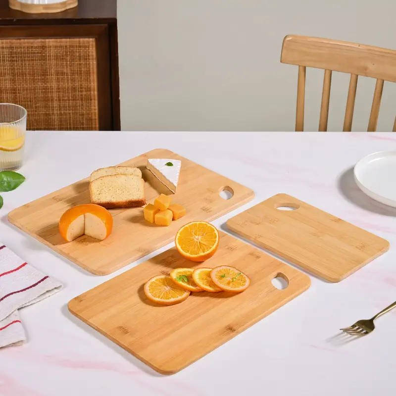 Set Of 3 Premium Bamboo Serving Boards 1
