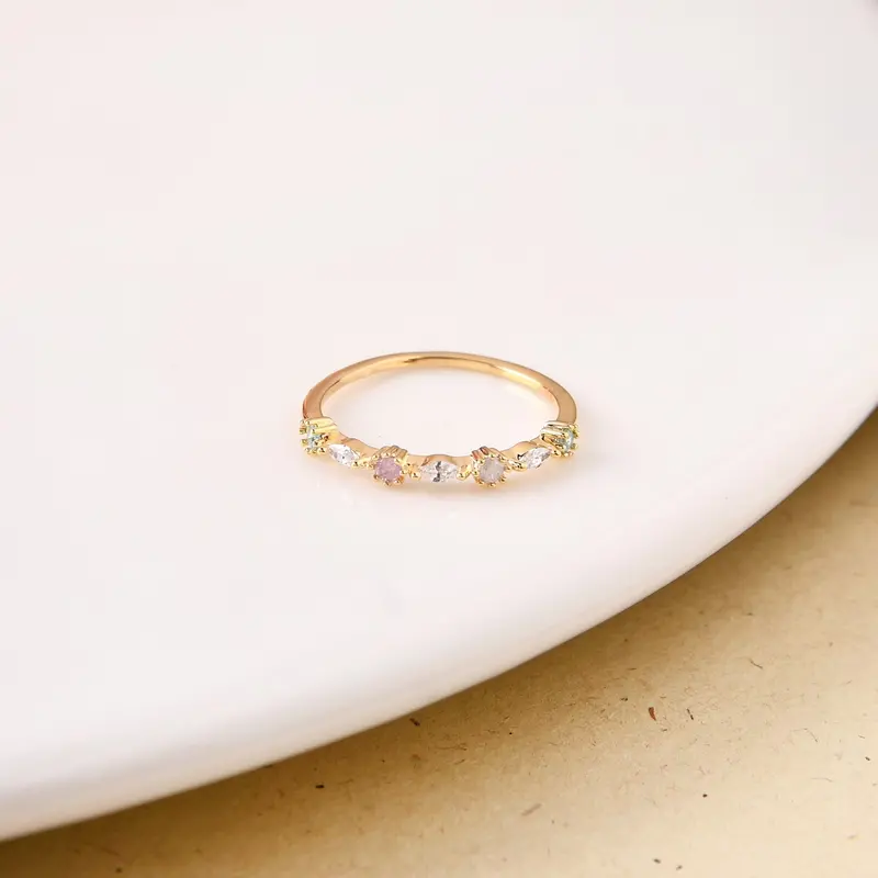 Shimmer In Harmony Gold Ring — Unified Luminous Design 1