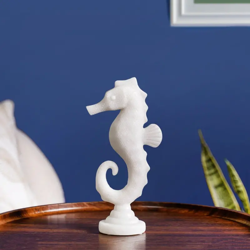 Short Seahorse Resin Sculpture 1