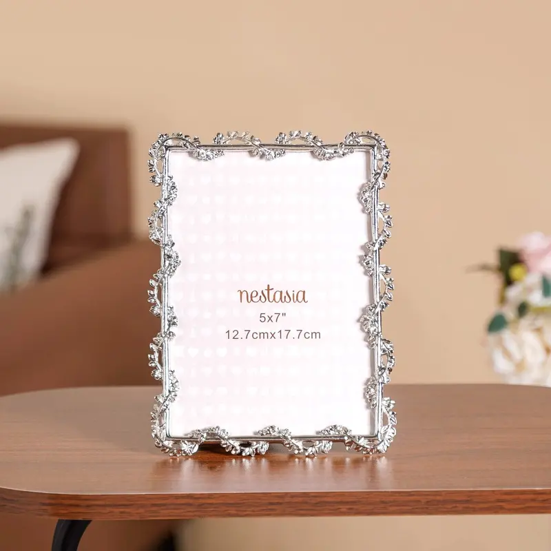 Silver Winding Leaf Decorative Frame (13X18Cm) 1