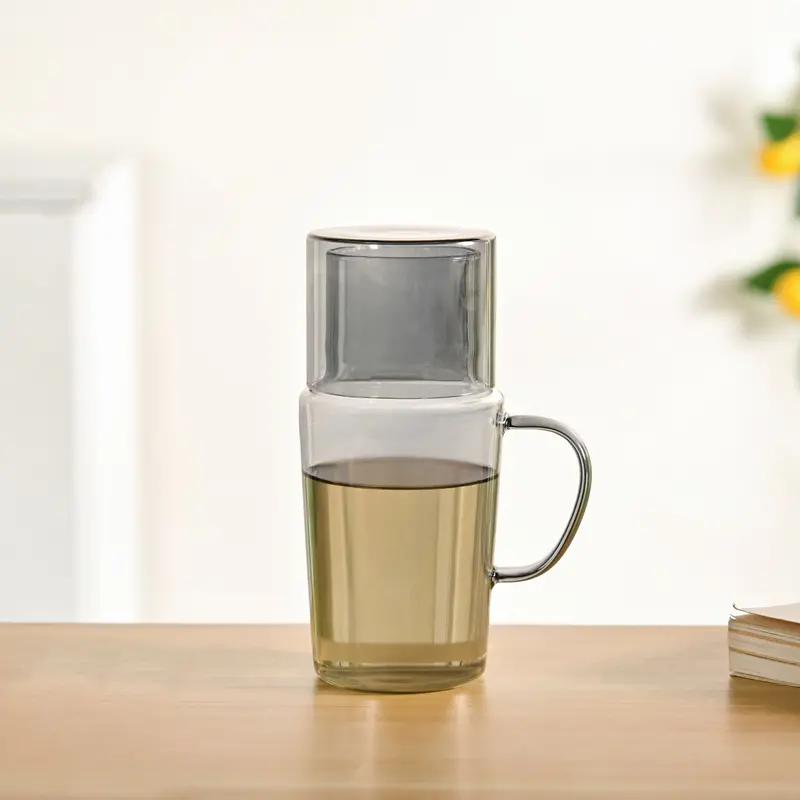 Sleek Black-Tinted Bedside Carafe Set Including Tumbler And Jug 1