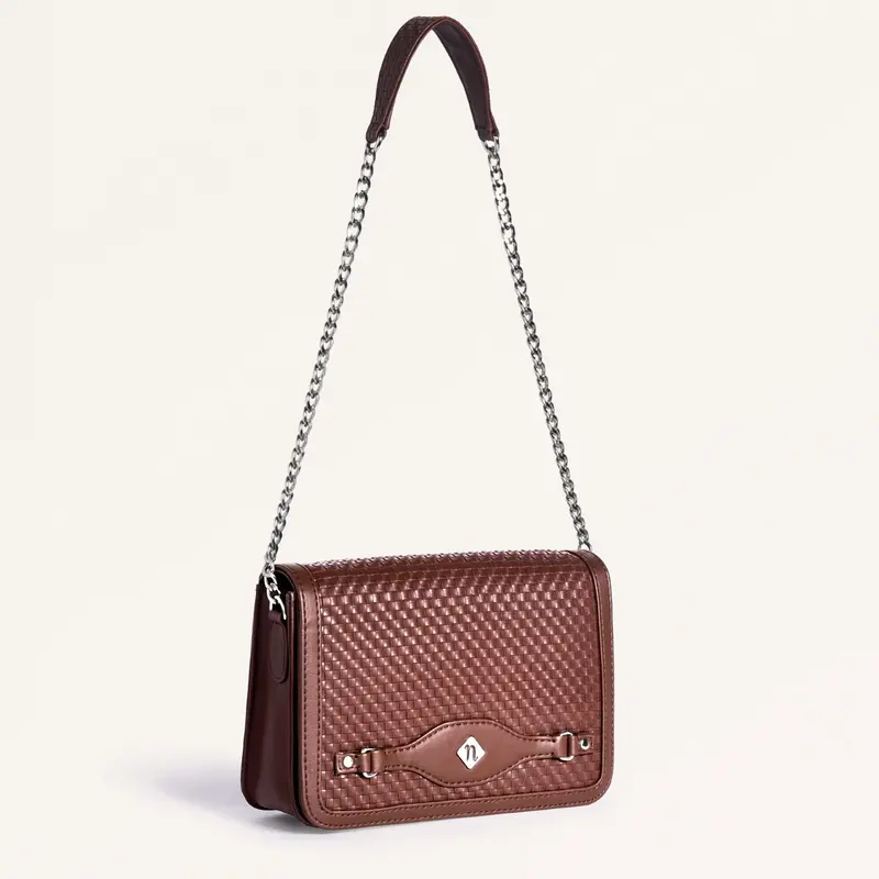 Soi Tresse Menue Brown Sling Bag – Compact Crossbody Bag With Adjustable Strap 1