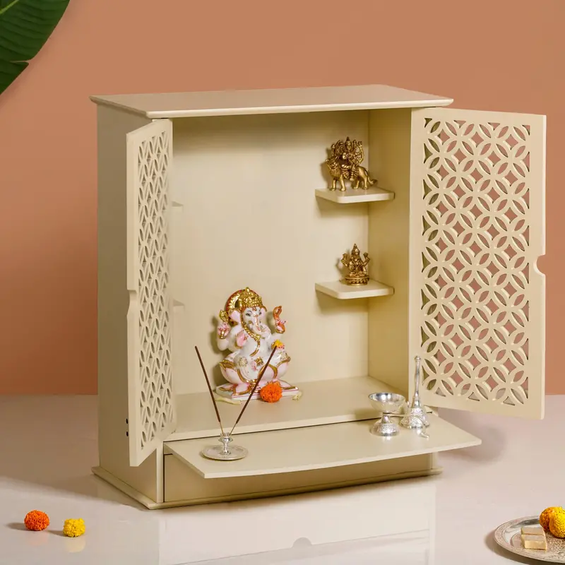 Spacious Sacred Pooja Mandir – Large Temple Unit For Home Worship (53X27X63Cm) 1