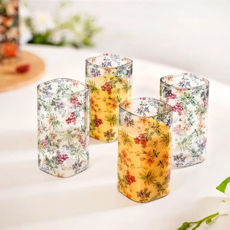 Springtime Collection Borosilicate Cocktail Glasses – Set Of 4 (340Ml) 1