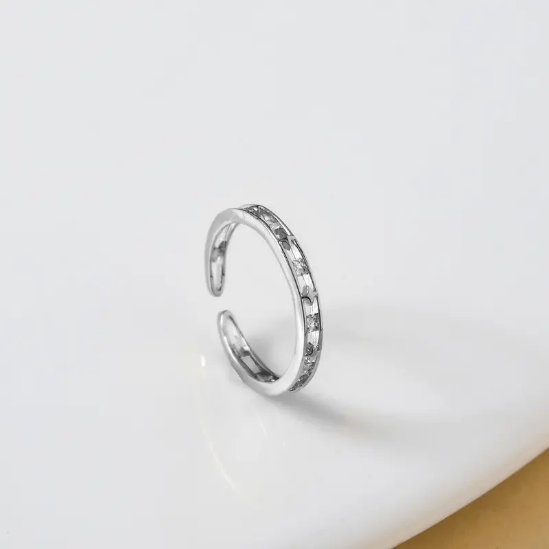 Stargaze Twin Band Sterling Silver Ring 1