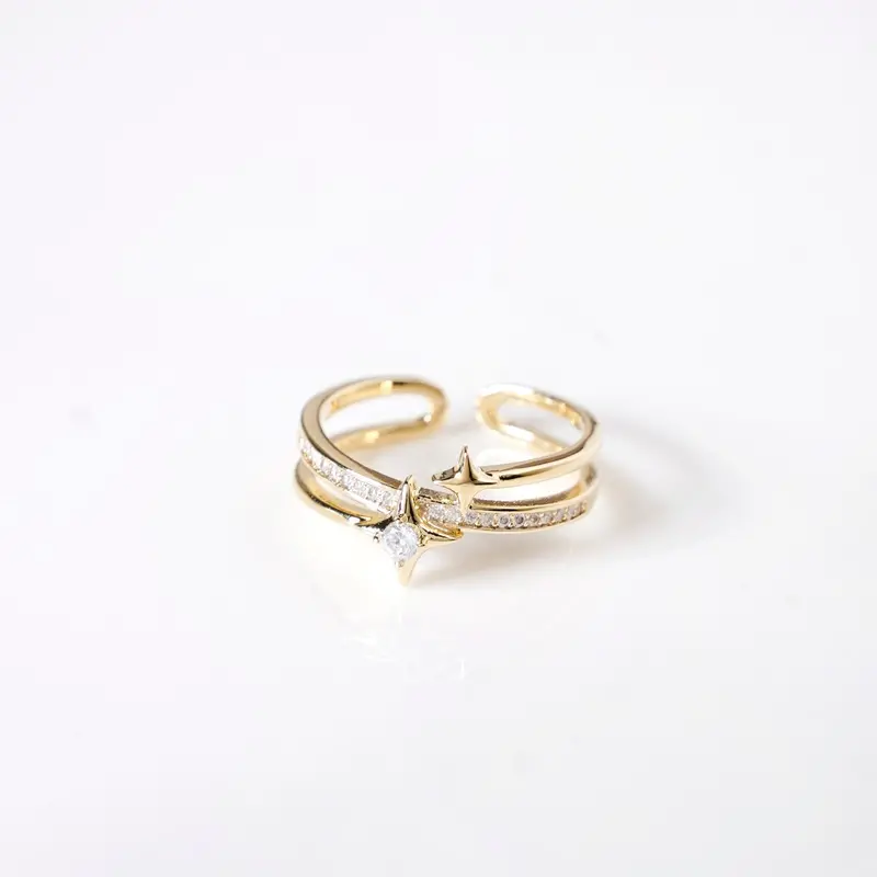 Stellar Alignment Silver Ring – Celestial-Inspired Design 1