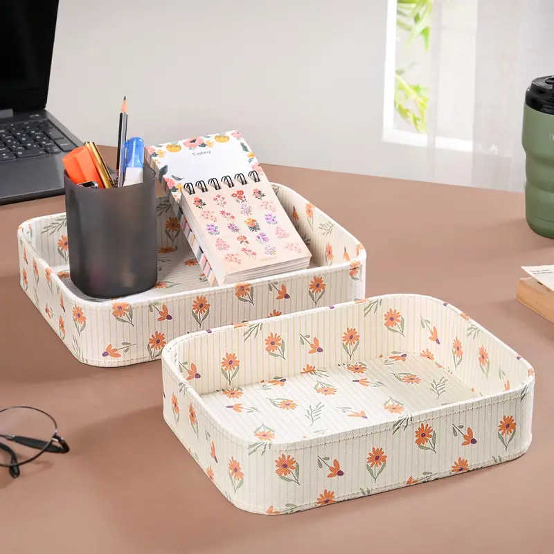 Sundaisy Dual-Compartment Organizer Tray – Eco-Friendly Set Of Two 1