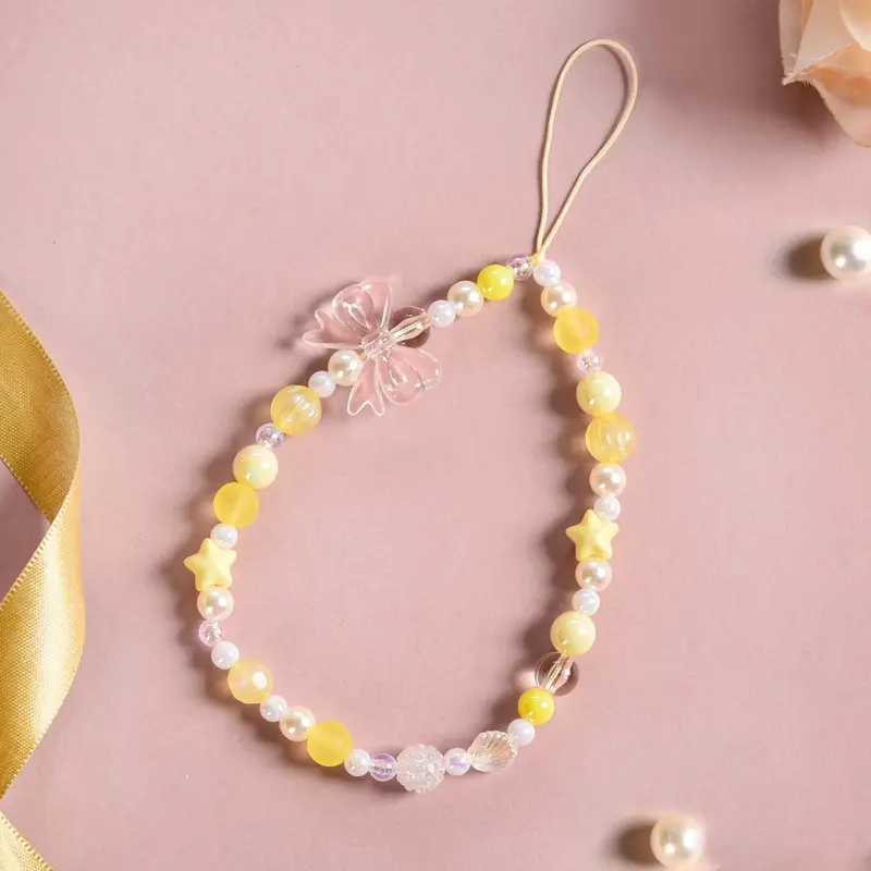 Sunny Beachy Vibes Phone Lanyard – Tropical-Themed Strap 1