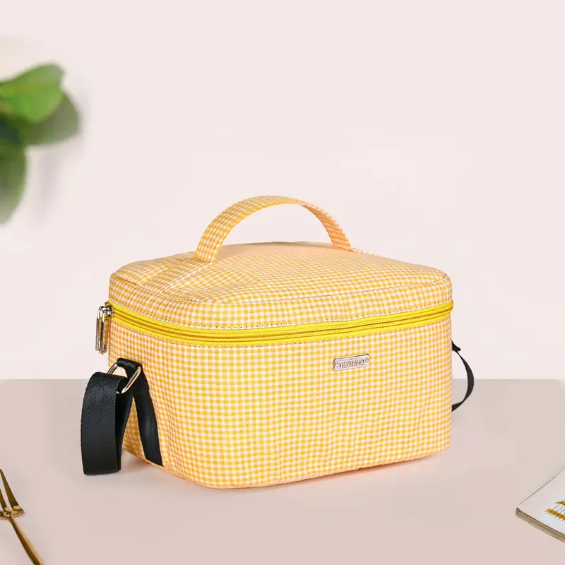 Sunshine-Print Insulated Lunch Tote 1