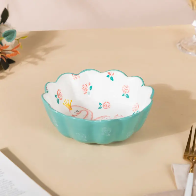 Swan-Shaped Snack Bowl – 400 Ml Ceramic Serveware 1