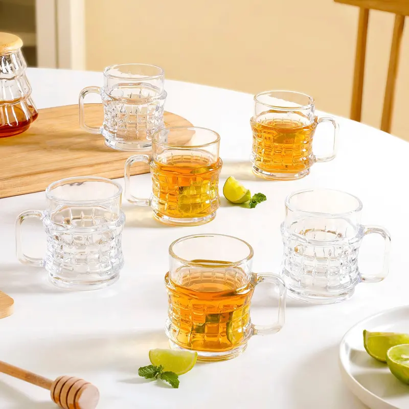 Tactile Textured Tea Cup Collection – 6-Piece, 165Ml 1