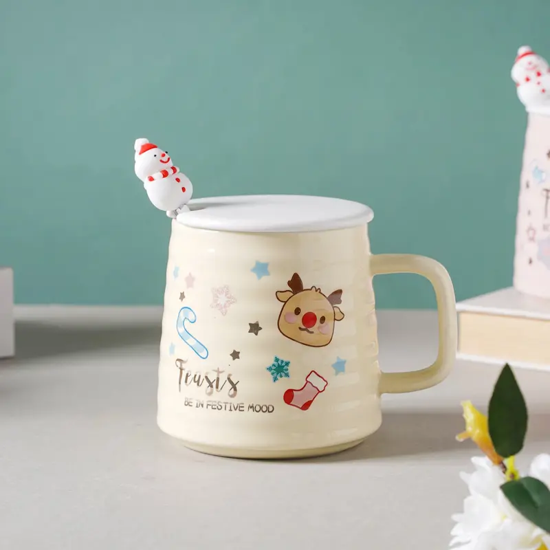 Textured Surface Ceramic Coffee Cup – Contemporary Tableware 1