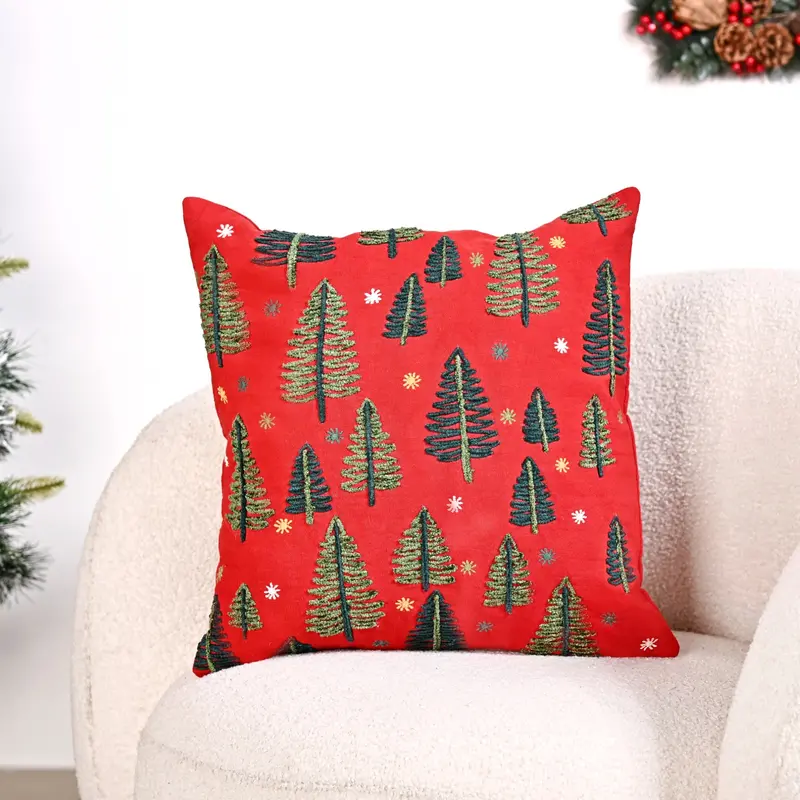 'Tis The Season' Festive Cushion Cover (40X40 Cm) 1