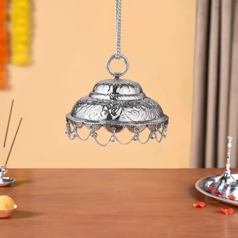 Traditional Brass Chattar (Chatra) For Mandir – 12 Cm 1