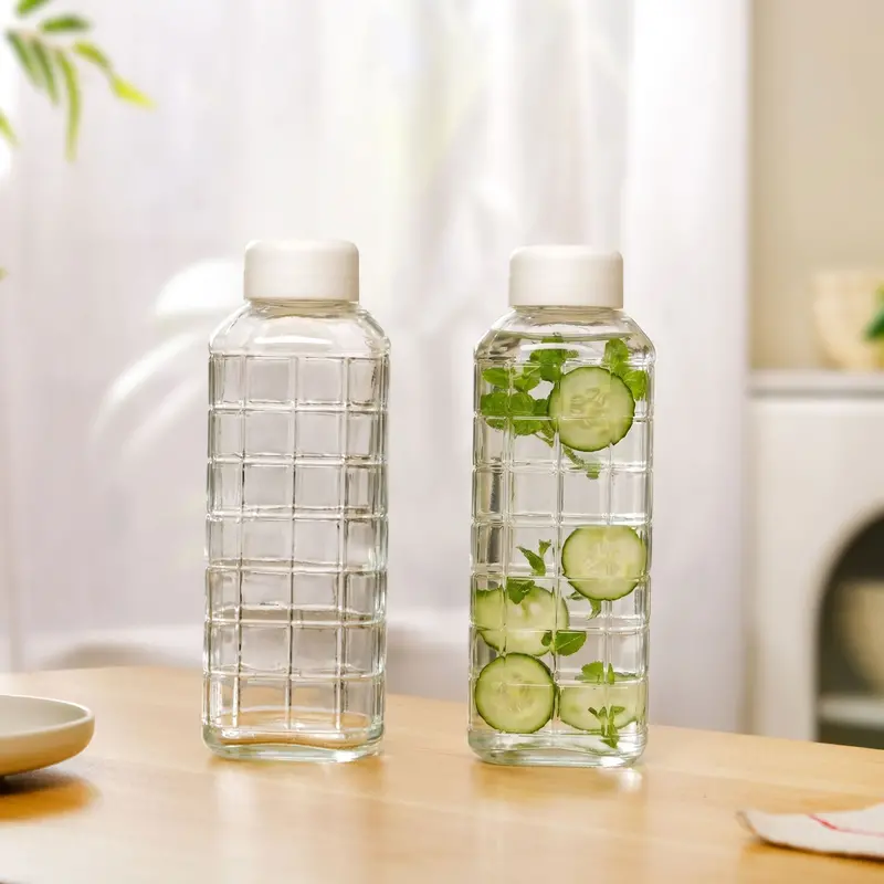Transparent Glass Beverage Bottles – 720Ml Practical Two-Pack 1