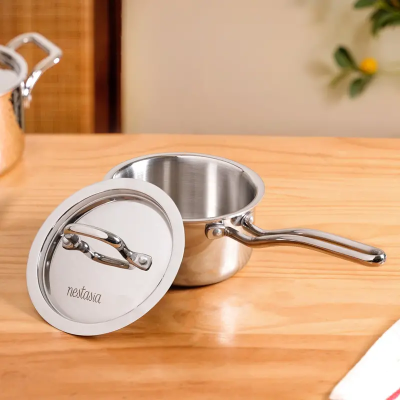 Tri-Ply Stainless Steel Saucepan – 1.1L 1