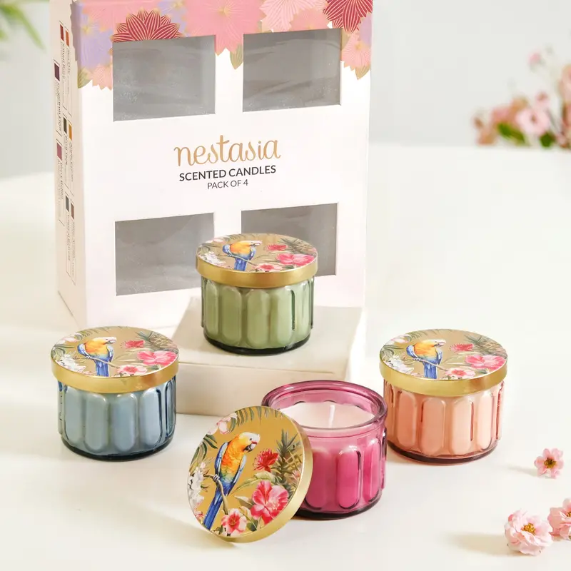 Tropical Wellness Candle Set – 4 Soothing, Uplifting Scents 1