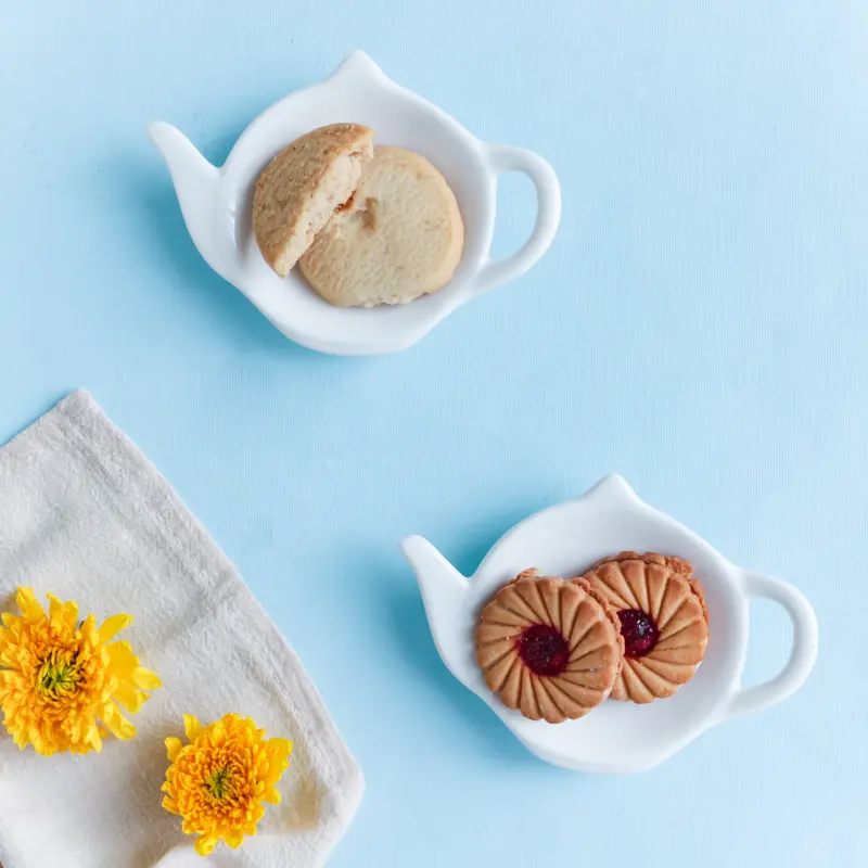 Two-Piece Tea Serving Plate Set 1