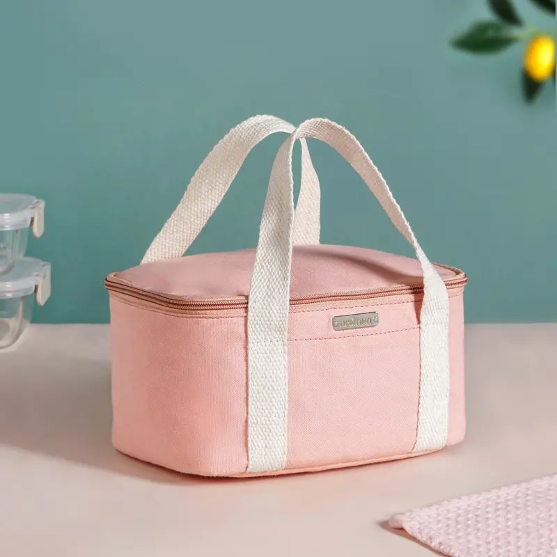 Urban Daily Peach-Tone Insulated Lunch Tote – Lightweight Commuter Bag 1