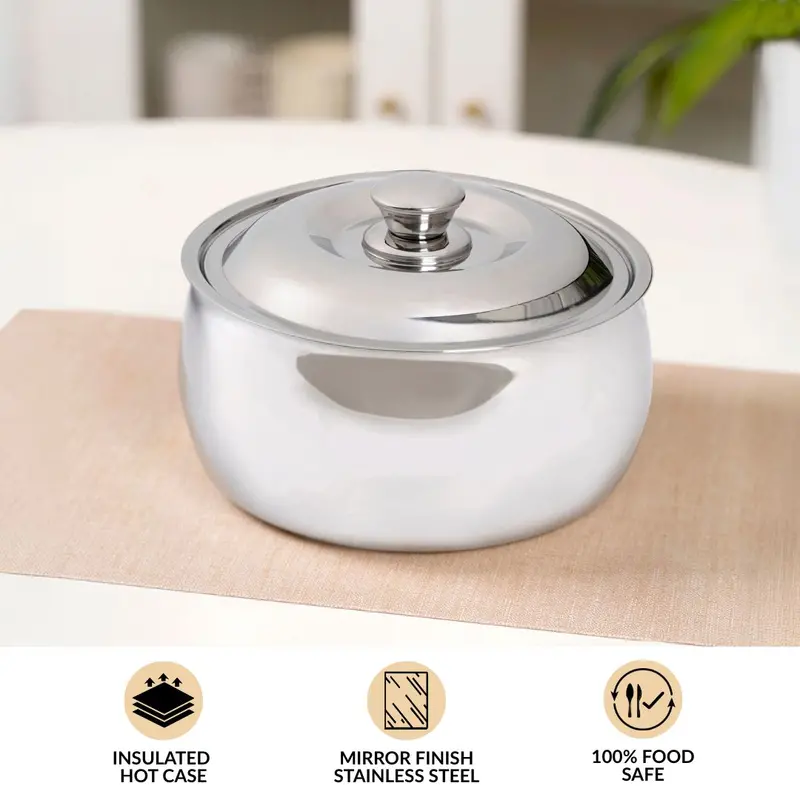 Vacuum-Insulated Stainless Steel Hot Pot – 2.1L 1