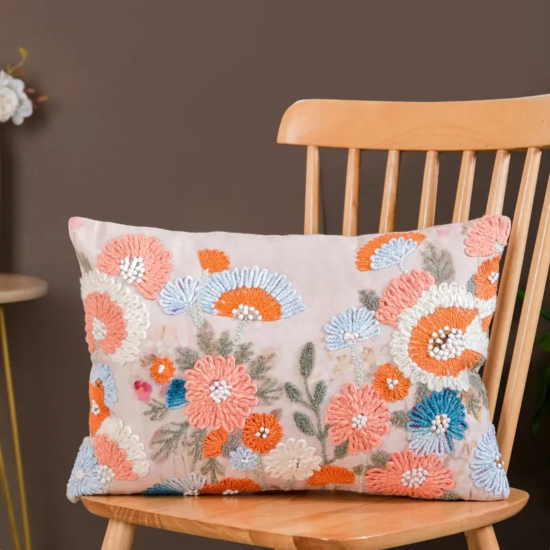 Valley Of Spring Cotton Cushion Cover – 50X35 Cm 1
