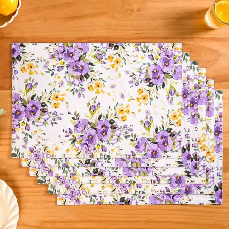 Valley Of Spring Cotton Placemat Set (6-Piece) 1