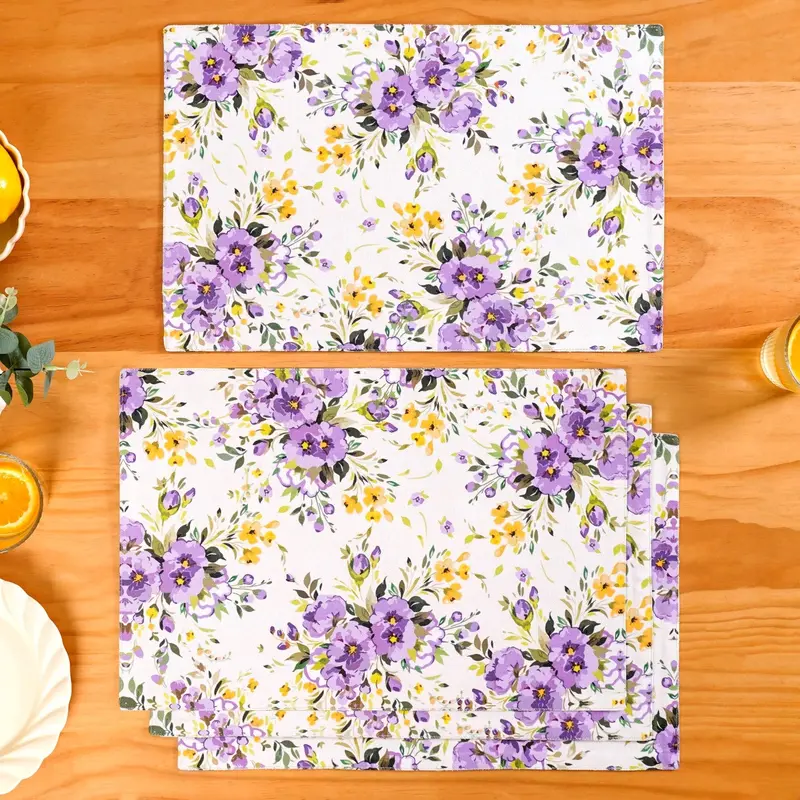 Valley Of Spring Cotton Placemats – 4-Piece Set 1