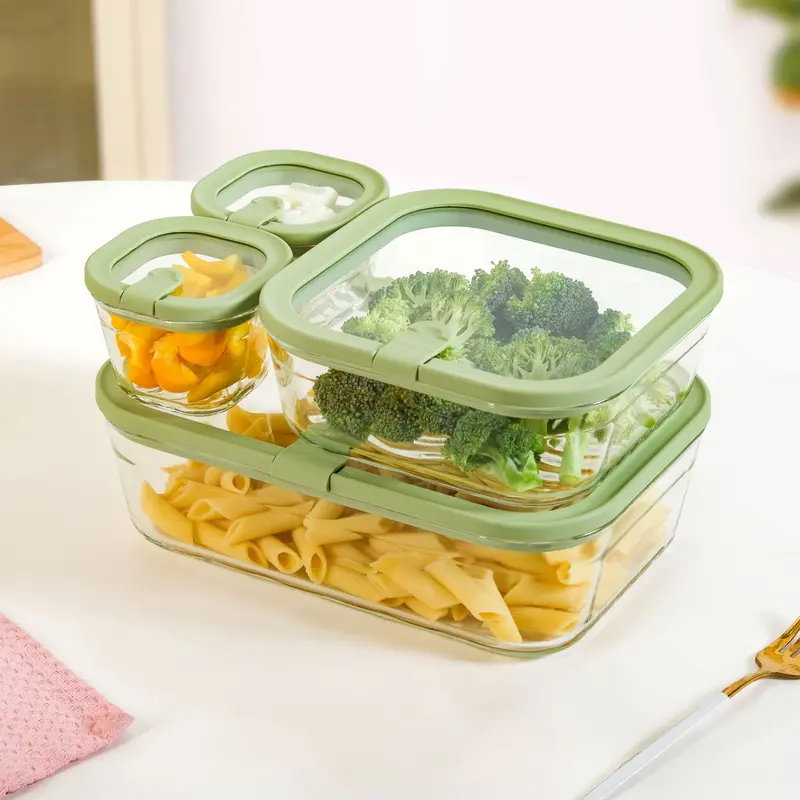 Vento Modular Food Storage Set – 4-Piece, Sage Green (220Ml–2500Ml) 1
