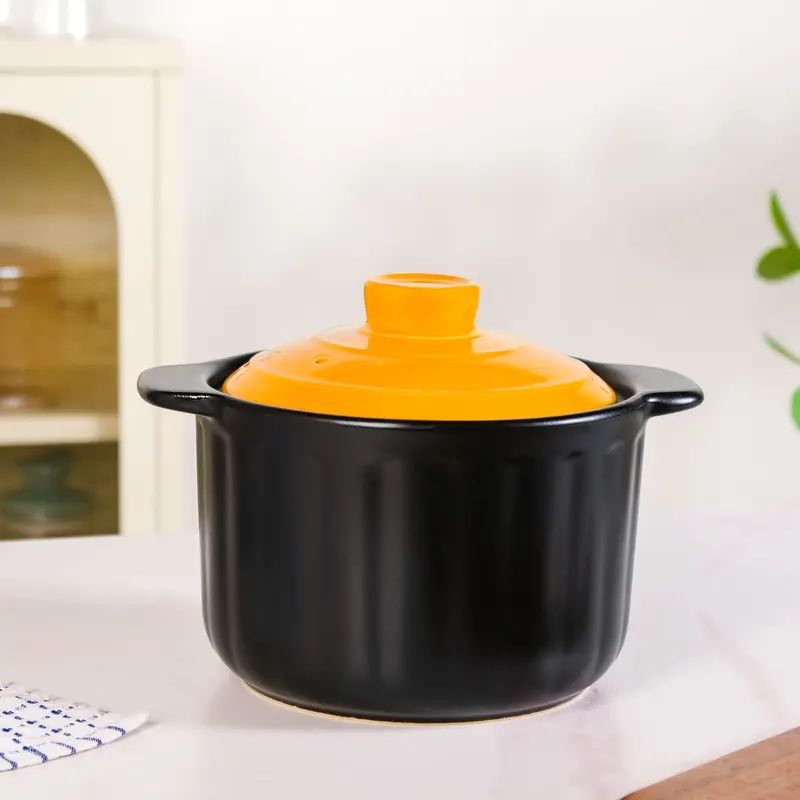Versatile 3.8L Ceramic Braising Cookpot – No Lid Included 1