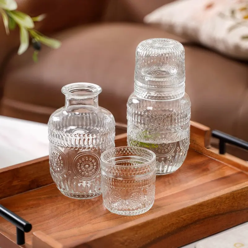 Vintage-Style Bedside Carafe Duo – Elegant Two-Piece Gift Set 1