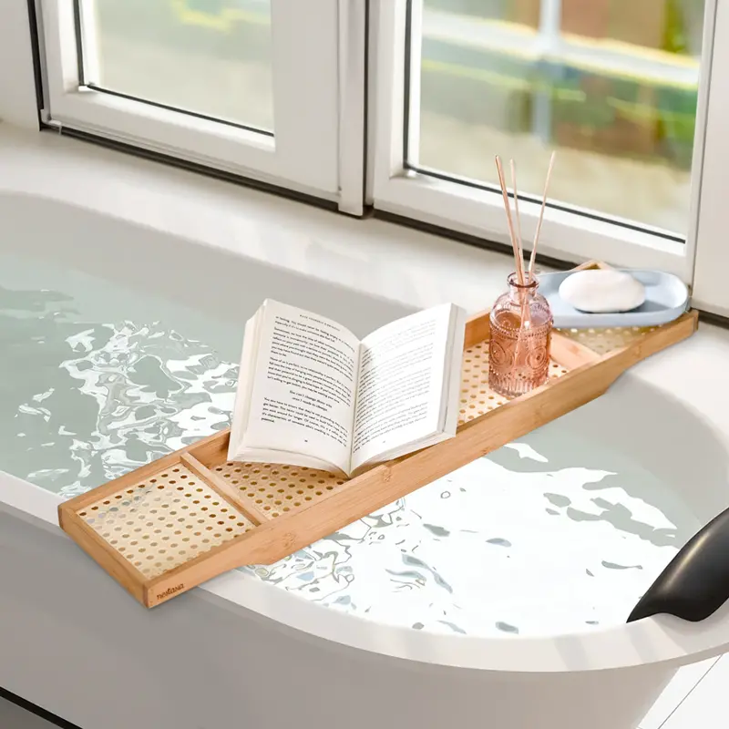 Waterproof Mesh Bathtub Tray For Relaxation And Self-Care 1