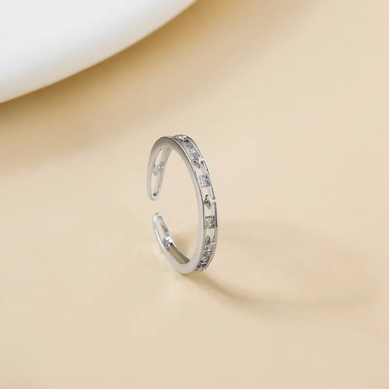 Whispering Shine Sterling Silver Band 1