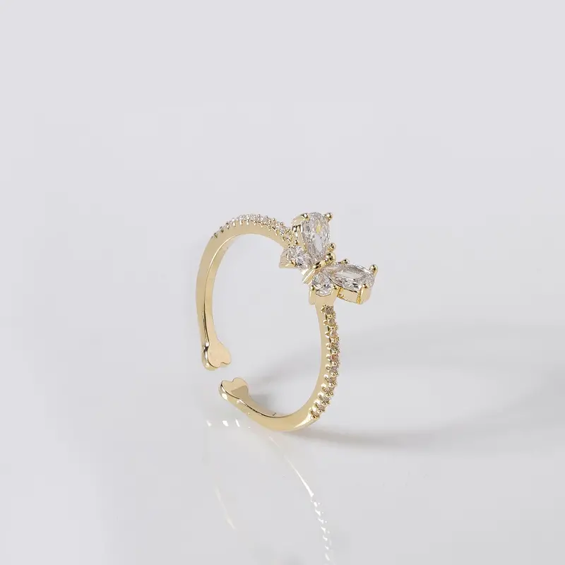 Wings Club Gold Bold Statement Ring 1